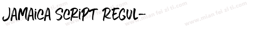 Jamaica Script Regul字体转换